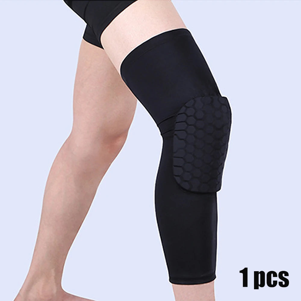 Compression Knee Sleeve – Long Leg Brace Support for Basketball and Running