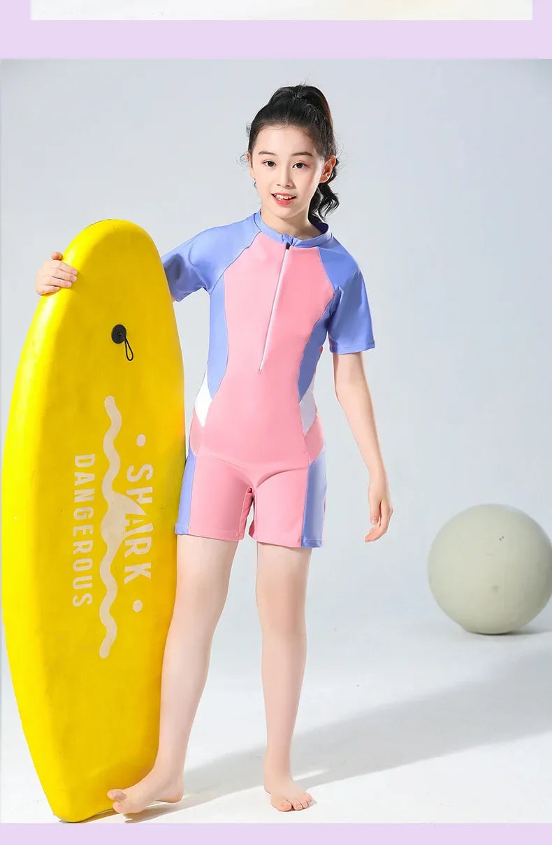 Professional One-Piece Swimsuit – Thermal Training Gear for Women and Kids