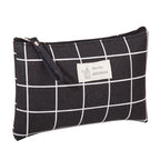 Small Canvas Makeup Bag – Portable Cosmetic Organizer for Travel Toiletry