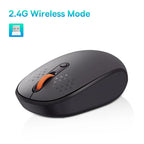 Wireless Bluetooth Mouse – Silent 1600 DPI Optical for Laptop and Tablet