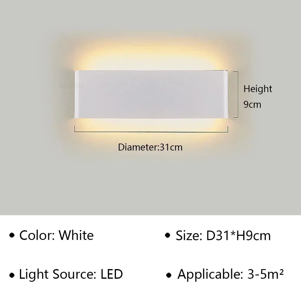 Modern LED Wall Sconce – Minimalist Indoor Lighting for Bedroom and Living Room