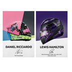 Formula 1 Helmet Canvas Art – Racing Poster Print for Sports Wall Decor