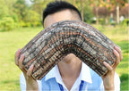 Stump Shaped Decorative Pillow – Soft Wood Grain Cushion for Home and Car Decor