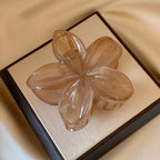 Laser Mermaid Flower Hair Clip – 8cm Large Plastic Claw for Women