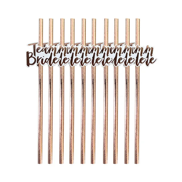 Team Bride Party Kit – Cups and Straws for Bachelorette Photo Props