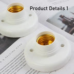 E27 Screw Light Bulb Socket – Ceiling Lamp Holder Base for Home Lighting