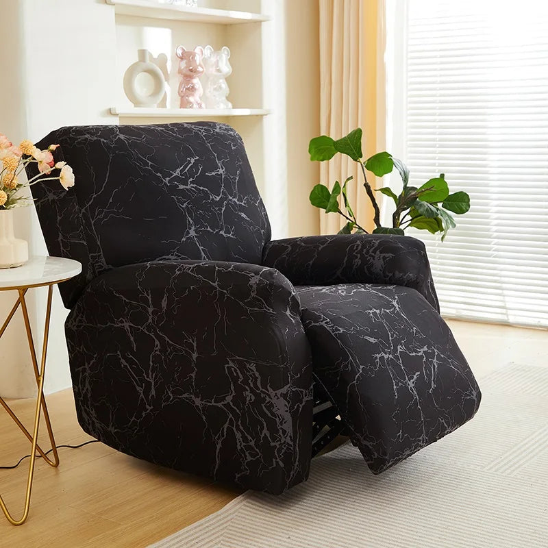 Printed Elastic Recliner Cover – Stretch Slipcover for Living Room Furniture