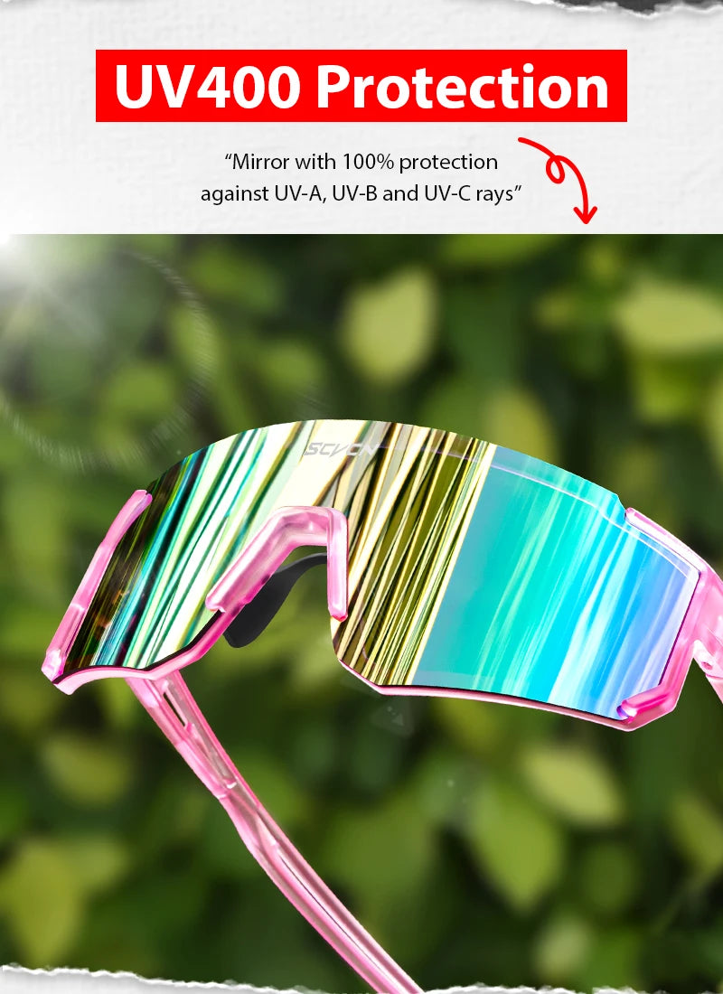 UV400 Cycling Sunglasses – Polarized Sport Eyewear for Outdoor MTB and Fishing