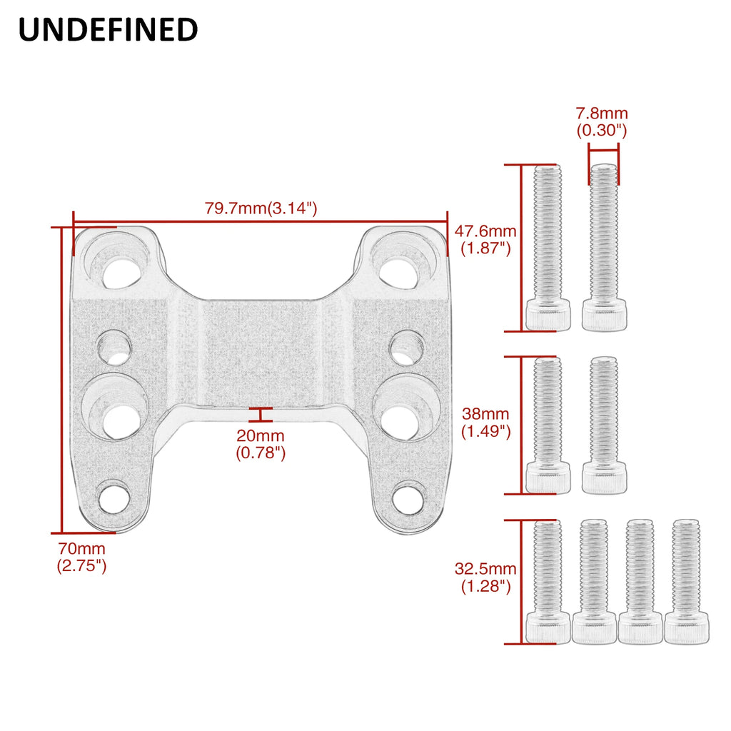 Motorcycle Handlebar Risers – Aluminum Clamp Backs for Yamaha TMAX 560