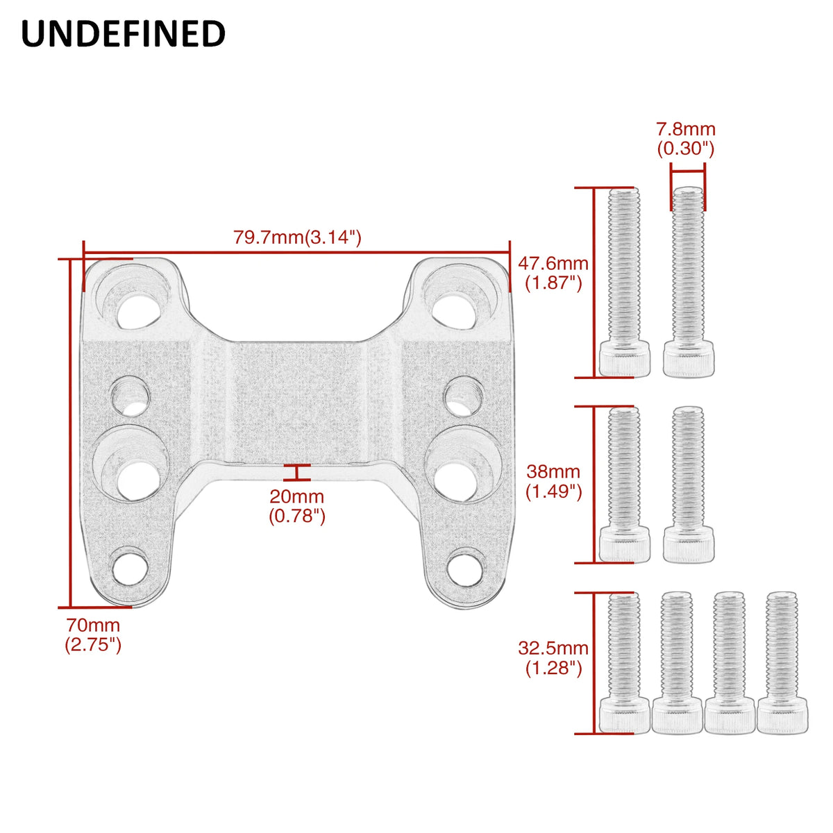 Motorcycle Handlebar Risers – Aluminum Clamp Backs for Yamaha TMAX 560