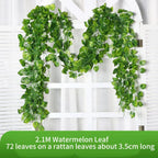 Artificial Ivy Leaf Garland – 2.1M Silk Hanging Vine for Home Garden Decor