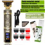Cordless Electric Hair Trimmer – Professional Barber Shaver for Men
