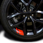 Reflective Vinyl Wheel Rim Decals – 18"-21" Racing Stripes for Dodge Jeep Chrysler