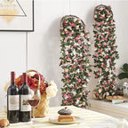 Artificial Silk Rose Vine – 2.5m Floral Garland for Wedding Arch Decoration