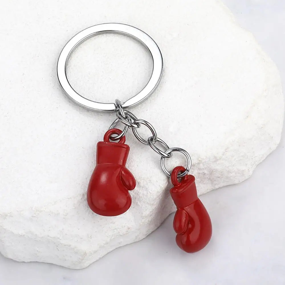 3D Metal Boxing Glove Keychain – Sports Accessory for Men and Women