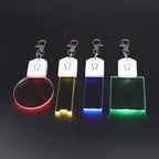 Acrylic LED Keychain – RGB Light Up Key Pendant for DIY Wedding Decor Gifts