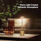 Rechargeable Table Lamp – Stepless Dimming Touch Light for Bedside Decor