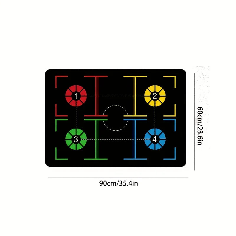 Non-Slip Basketball Training Mat – Soundproof Drill Pad for Indoor Dribbling