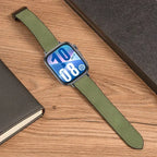 Leather Silicone Hybrid Strap – Breathable Magnetic Band for Huawei Watch Fit
