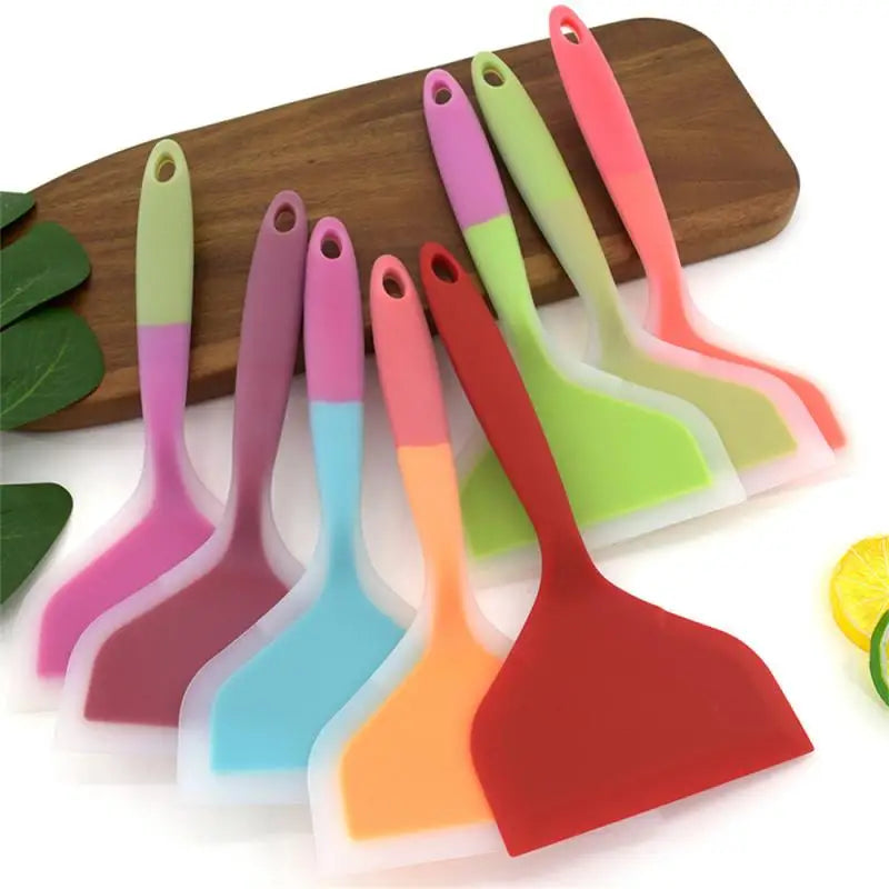 Silicone Non-stick Spatula – Flexible Turner for Omelets and Cooking