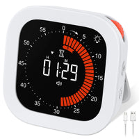 Rechargeable Visual Timer – Digital Countdown Tool for Kitchen School Office