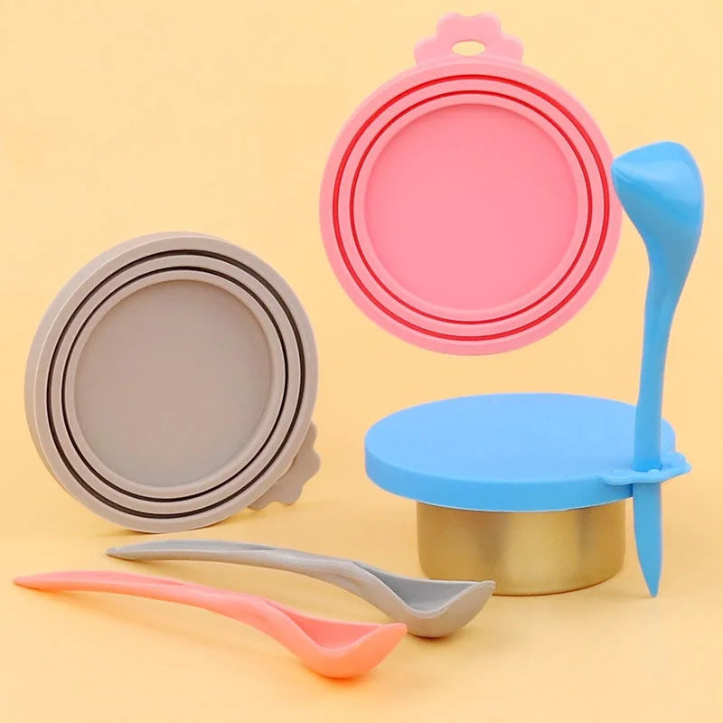 Silicone Pet Food Can Lids – Airtight Reusable Covers for Dogs and Cats