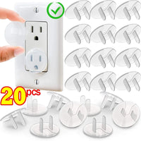 Clear Childproof Outlet Covers – Baby Safety Electrical Socket Protectors for Home