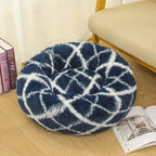 Round Plush Pet Bed – Soft Warm Sleeping Mat for Large Dogs and Cats