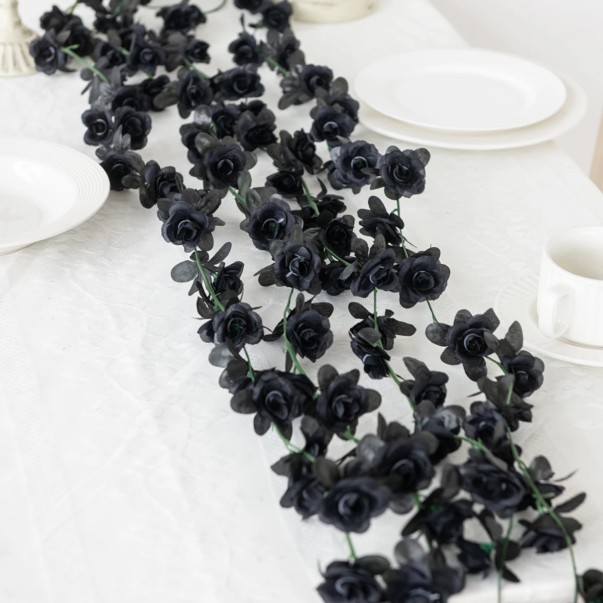 Artificial Rose Rattan Vine – 250CM Floral Garland for Wedding Home Decor