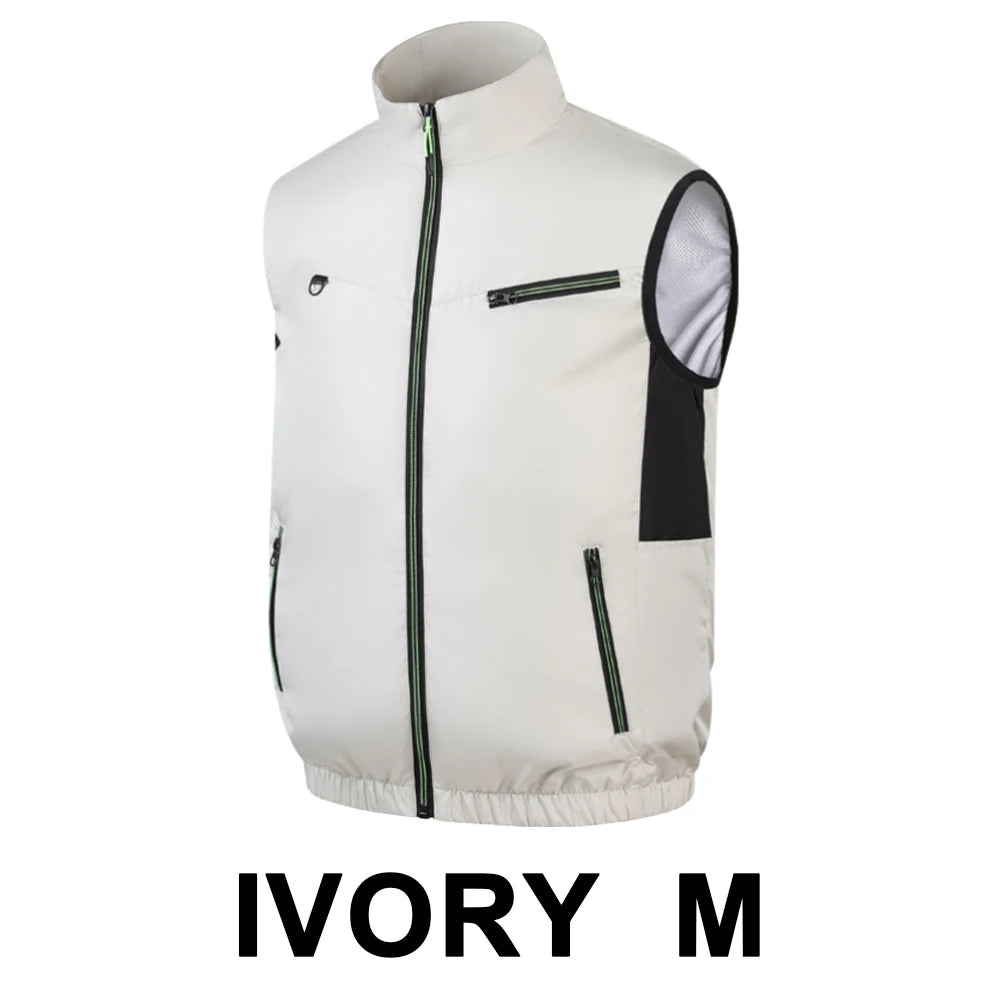 Cooling Fan Vest – Breathable Ice Workwear for Hot Weather Outdoor Labor
