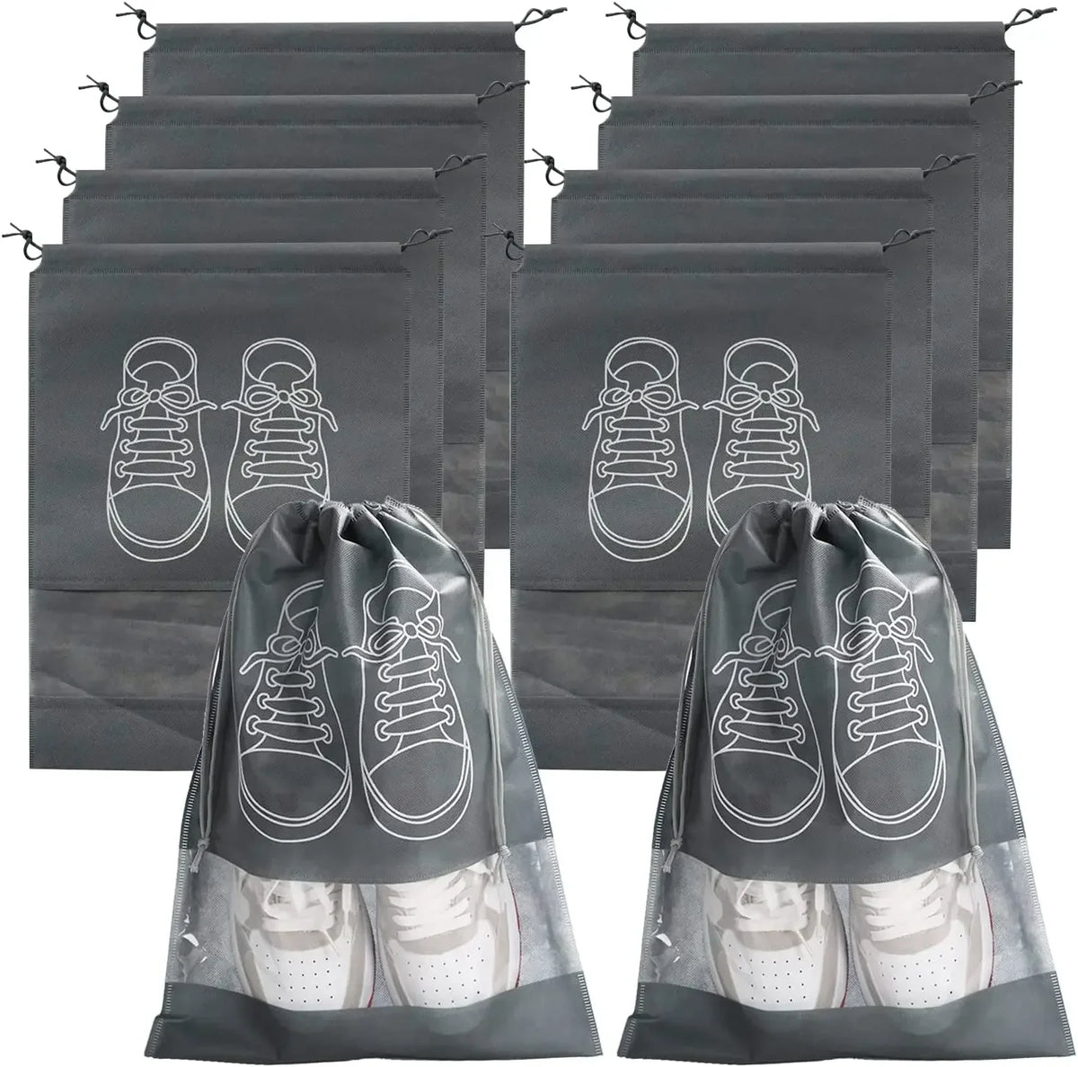 Non-Woven Shoe Storage Bags – Portable Dust-Proof Pouches for Travel and Home