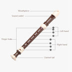 Baroque Treble Recorder – Eight-Hole ABS Flute for Adult Beginners