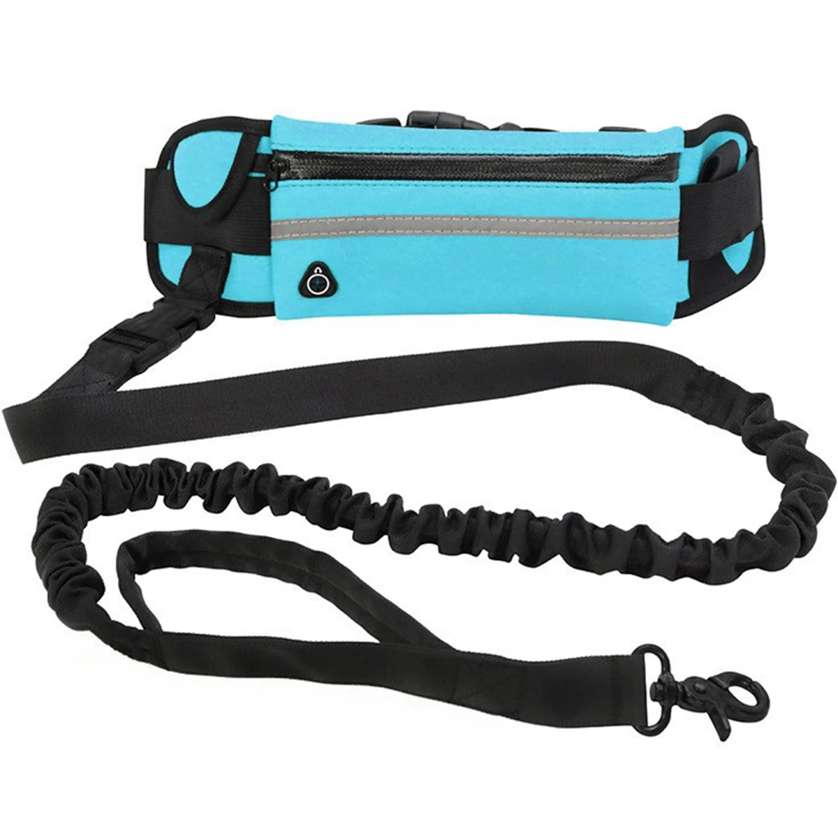 Hands-Free Dog Running Leash – Reflective Elastic Waist Belt for Outdoor Exercise