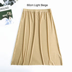 Ice Silk Half Slip – Plus Size Anti-Chafing Underskirt for Summer Dresses