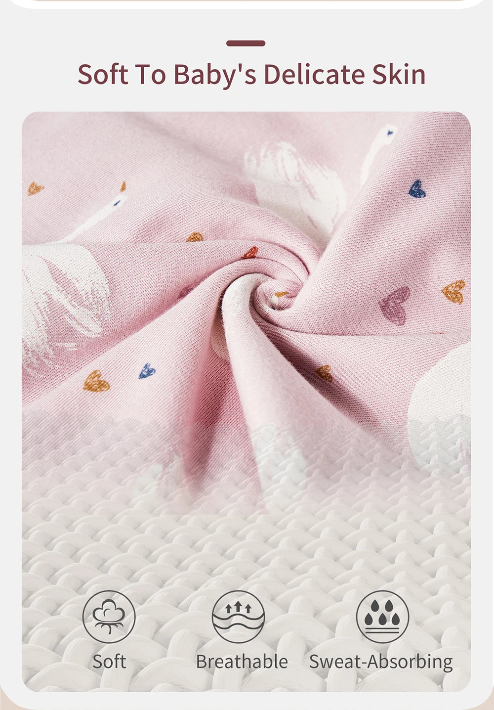 Cotton Baby Sleeping Bag – Anti-Shock Swaddle for Newborn Sleep