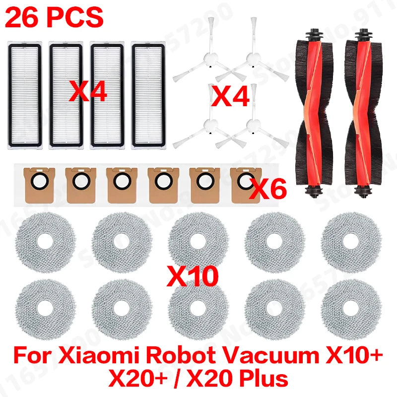Vacuum Replacement Parts – Brushes and Filters for Xiaomi Robot Cleaners