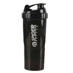 Portable Protein Shaker Bottle – 500ml Mixer Cup with Storage for Gym Fitness