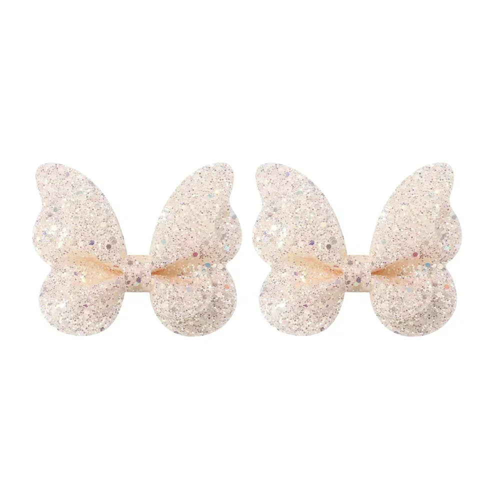 Sequined Butterfly Hair Clips – Cute Decorative Bows for Toddler Hairstyles