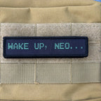 Wake Up Neo Tactical Patch – Embroidered Hook and Loop Badge for Backpacks