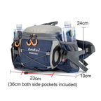 Multi-Pocket Fanny Pack – Water Bottle Holder for Outdoor Hiking and Cycling