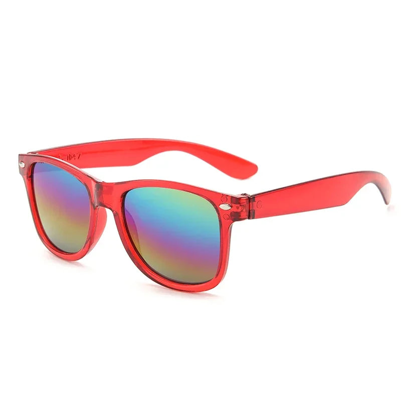 Square Frame Kids Sunglasses – UV Protection Eyewear for Summer Outdoor Play