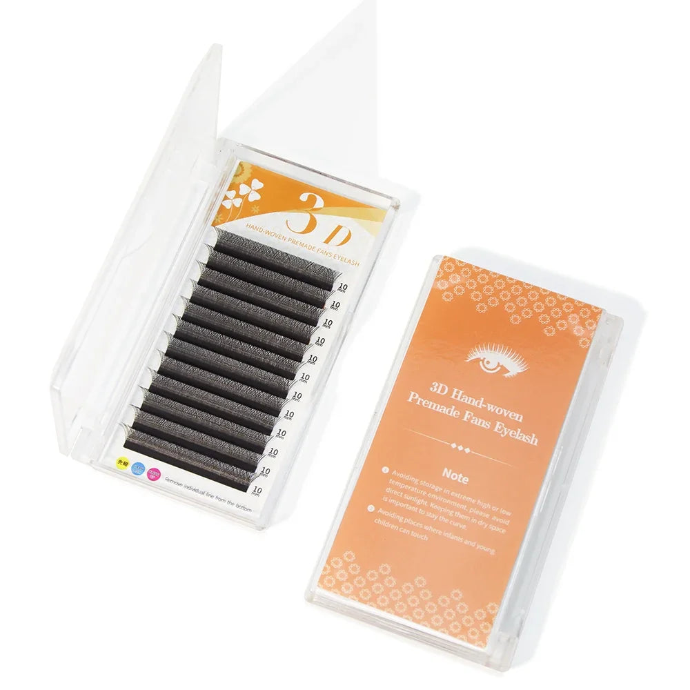 W Shape Eyelash Extensions – 3D Premade Volume Faux Mink Fans for Professionals