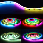Addressable COB LED Strip Light – RGBIC WIFI Tape for Smart Home Decor