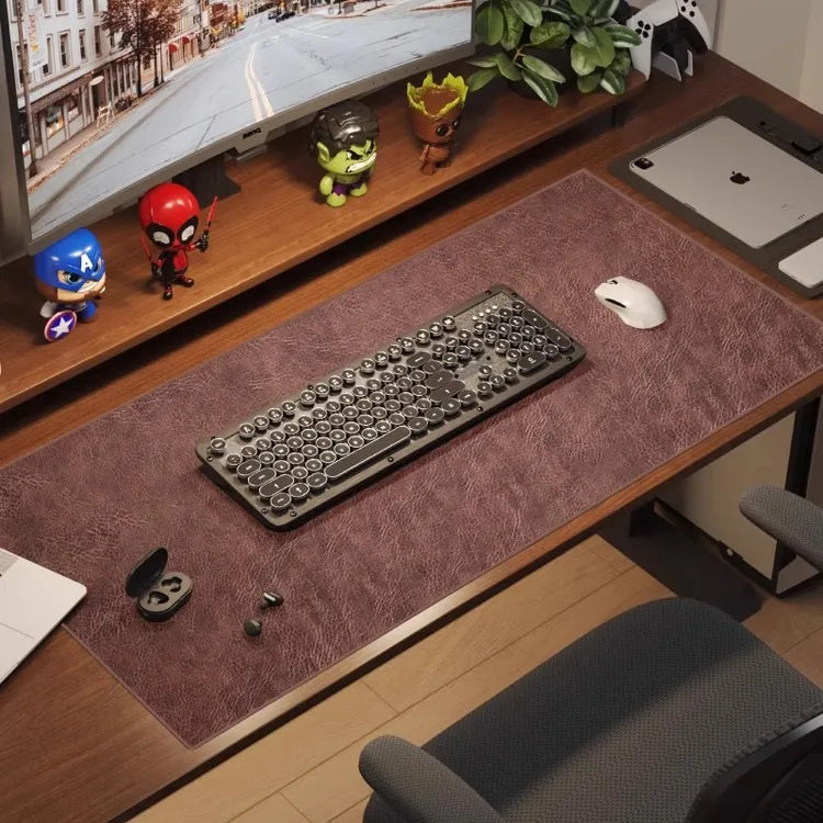 Large PU Suede Desk Mat – Waterproof Non-slip Pad for Gaming Setup