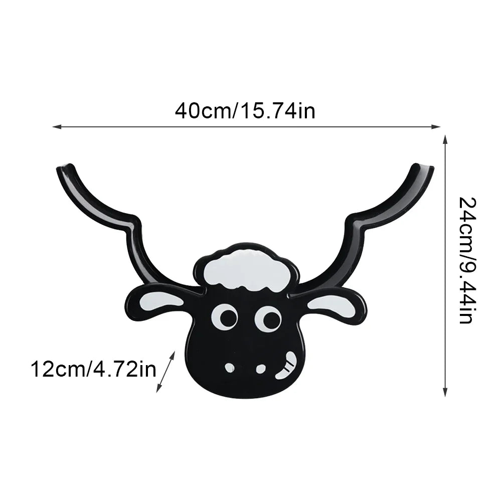Sheep Toilet Paper Holder – Wall Mounted Metal Organizer for Bathroom Decor