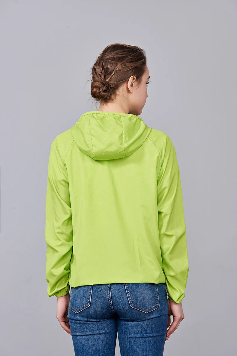 Waterproof Hiking Jacket – Unisex Quick Dry Windbreaker for Outdoor Trekking