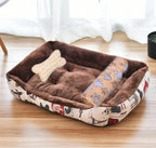 Large Square Dog Bed – Warm Soft Nest for Small Medium and Large Pets