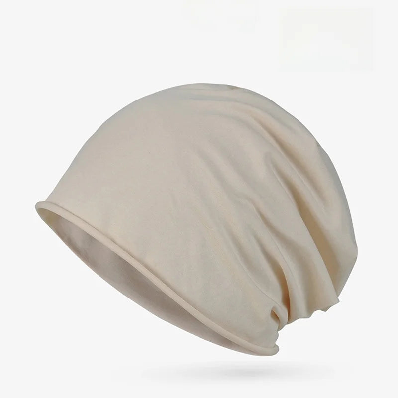 Cotton Sleep Cap – Breathable Unisex Headscarf for Nightwear and Hair Loss