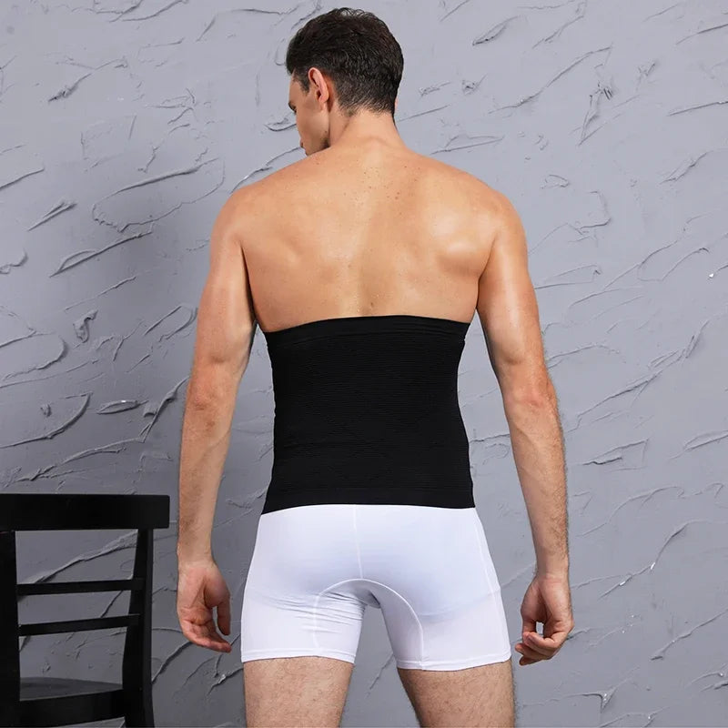 Men Tummy Control Waist Trainer – Compression Body Shaper for Gym Workout