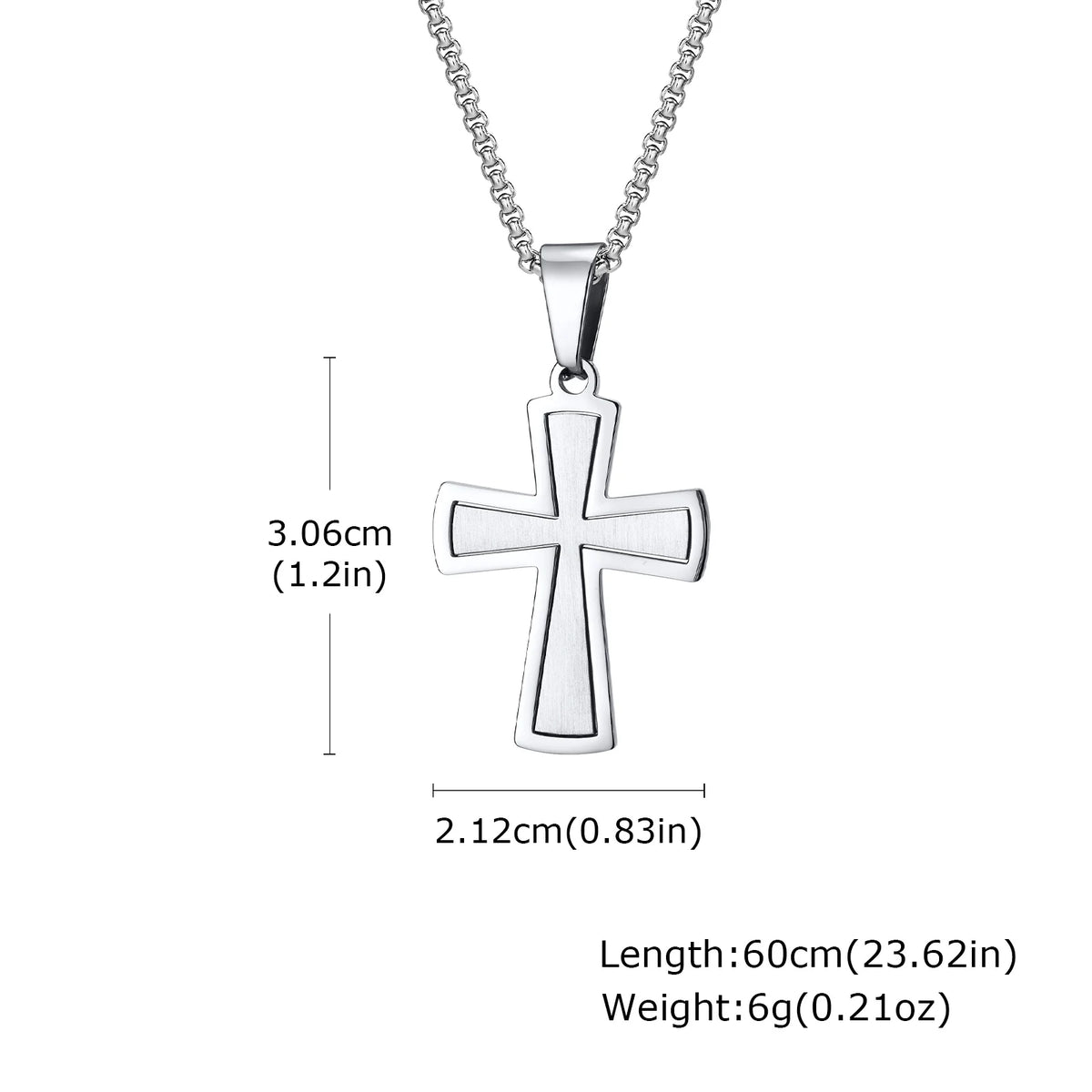 Faith Cross Pendant Necklace – Christian Jewelry for Men and Women